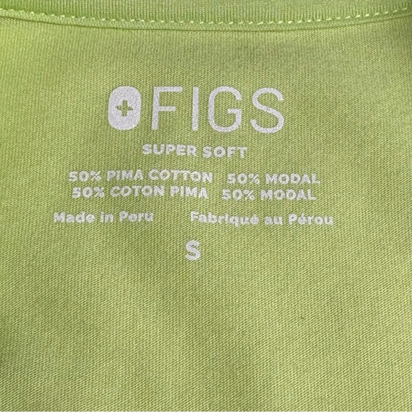 Figs Nurse Graphic Tee S Supersoft Short Sleeve Underscrub Green Lightweight - Picture 5 of 7
